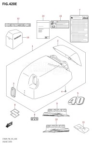 DT40 From 04005K-610001 ()  2016 drawing ENGINE COVER (DT40WK:P40)