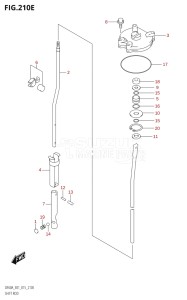 04003F-510001 (2005) 40hp E01 E13-Gen. Export 1 -  SE  Asia (DF40A  DF40AQH  DF40AST  DF40ATH) DF40A drawing SHIFT ROD (DF60AVTH:E01)