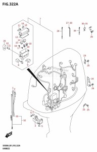 DF250Z From 25003Z-810001 (E40)  2018 drawing HARNESS