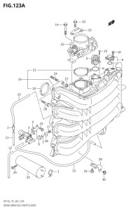 17501F-880001 (2008) 175hp E03-USA (DF175TK8) DF175T drawing INTAKE MANIFOLD / THROTTLE BODY