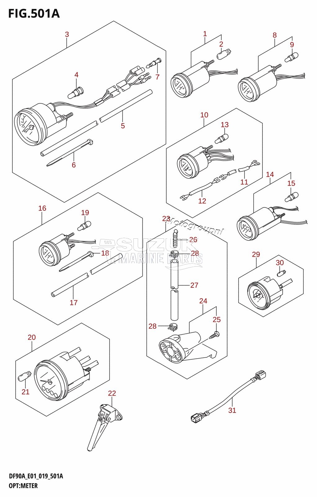 OPT:METER (DF70A,DF80A,DF90A,DF100B)