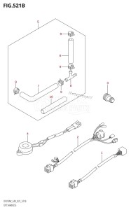 DF250 From 25005F-140001 (E40)  2021 drawing OPT:HARNESS (022,023)