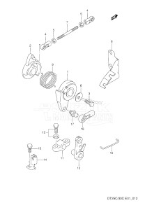 DT25C From 02507-751001 ()  1997 drawing THROTTLE CONTROL