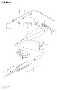 DF15 From 01502F-421001 (P03)  2004 drawing TILLER HANDLE (K4)