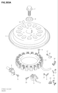 14005F-340001 (2023) 140hp E11 E40-Gen. Export 1-and 2 (DF140BT    DF140BZ) DF140BT drawing MAGNETO