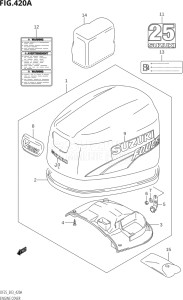 02503F-010001 (2010) 25hp E03-USA (DF25K10  DF25RK10) DF25 drawing ENGINE COVER (K6,K7,K8,K9)