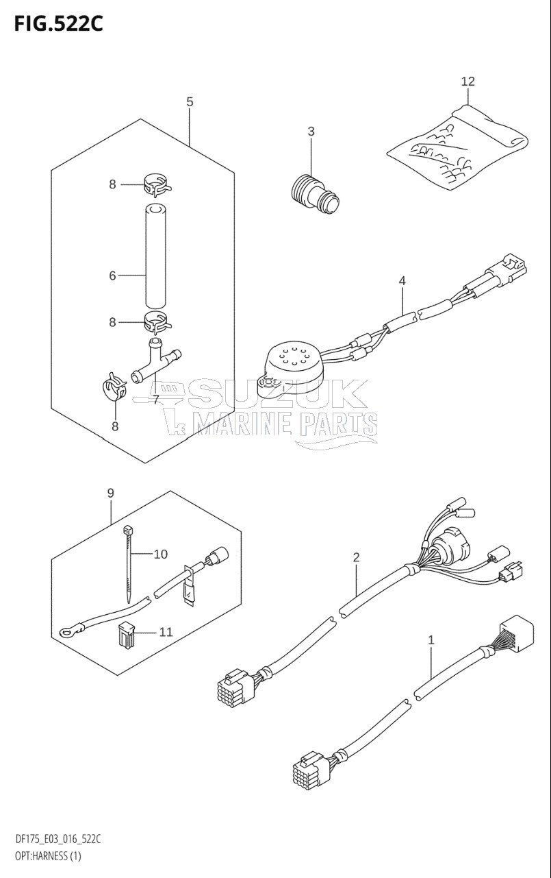 OPT:HARNESS (1) (DF150Z:E03)