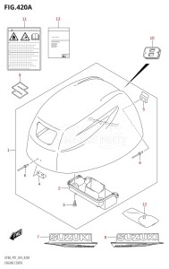 DF9.9A From 00994F-440001 (P01)  2024 drawing ENGINE COVER (DF8A,DF8AR)