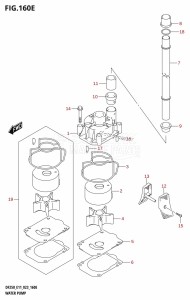 DF250 From 25003F-140001 (E11 E40)  2021 drawing WATER PUMP (E40)