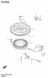 DF25A From 02504F-710001 (P01)  2017 drawing MAGNETO (E-STARTER)