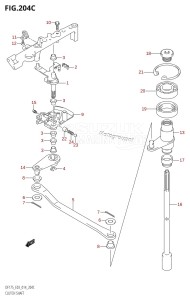 DF150Z From 15002Z-410001 (E03)  2014 drawing CLUTCH SHAFT (DF150Z:E03)