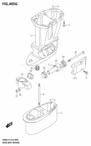 DF50AVT From 05004F-440001 (E03)  2024 drawing DRIVE SHAFT HOUSING ((DF60AQH,DF60ATH):E40)