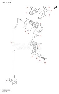 DF25 From 02503F-310001 (E03)  2013 drawing CLUTCH SHAFT (DF25R:E03)