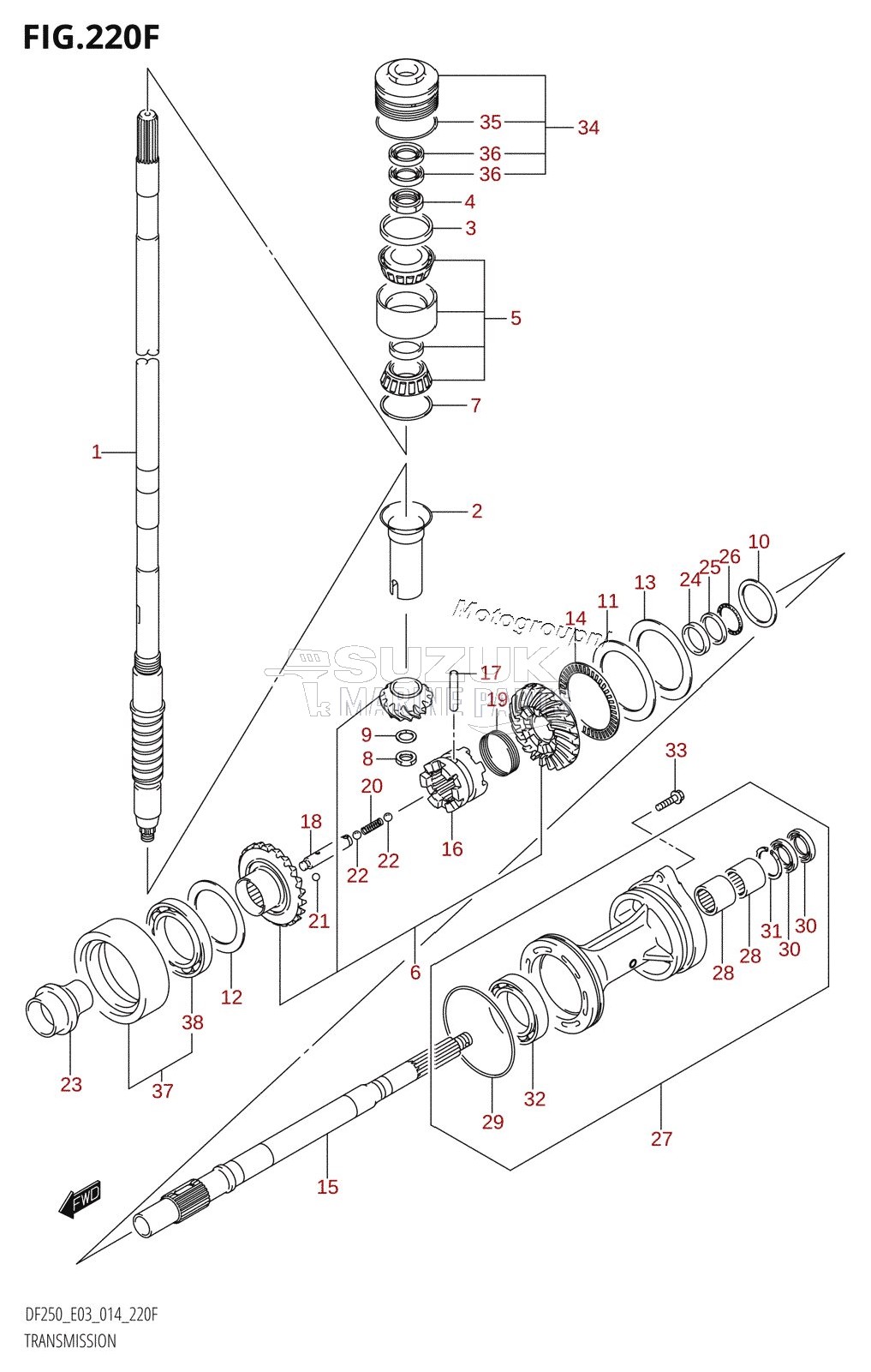 TRANSMISSION (DF250Z:E03)