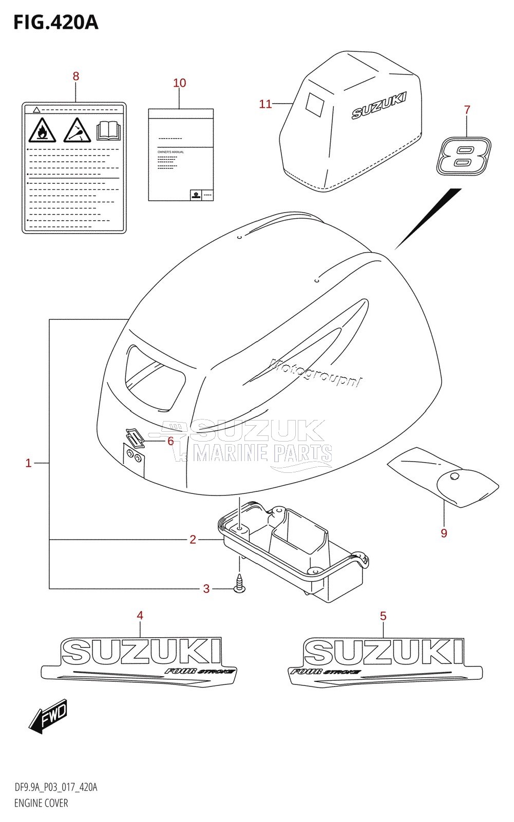 ENGINE COVER (DF8A:P03)