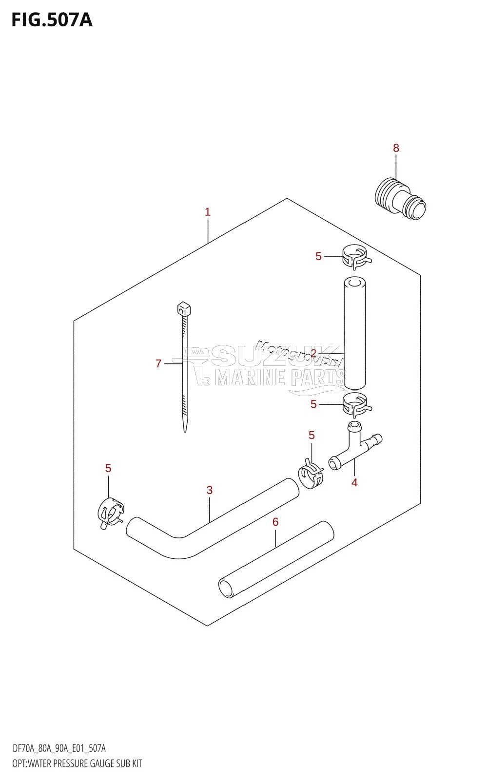 OPT:WATER PRESSURE GAUGE SUB KIT