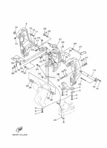 F115AETX drawing FRONT-FAIRING-BRACKET