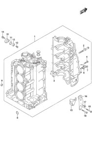 DF 150AS drawing Cylinder Block