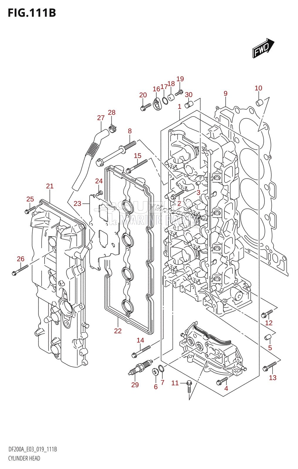 CYLINDER HEAD (DF150AT,DF150AZ)