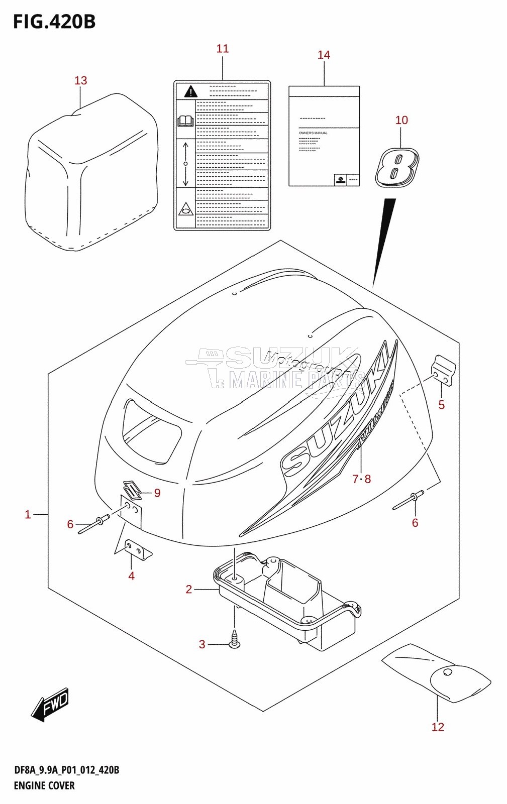 ENGINE COVER (DF8AR:P01)