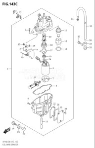 14003Z-610001 (2016) 140hp E01-Gen. Export 1 (DF140AZ) DF140AZ drawing FUEL VAPOR SEPARATOR (DF115AT:E40)