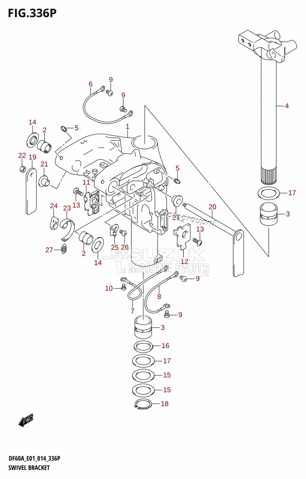 SWIVEL BRACKET (DF50AVTH:E01)