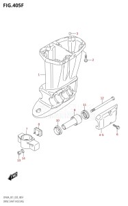 04004F-040001 (2020) 40hp E34-Italy (DF40AST) DF40A drawing DRIVE SHAFT HOUSING (DF60ATH:E01)