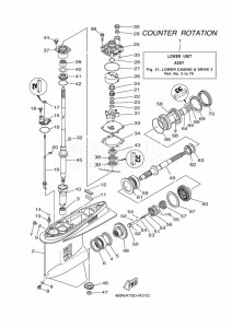 FL150FET drawing PROPELLER-HOUSING-AND-TRANSMISSION-3