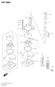 DF30A From 03003F-040001 (P01 P40)  2020 drawing WATER PUMP (DF25A,DF25AR,DF25AT,DF25ATH,DF30AR,DF30AT,DF30ATH)