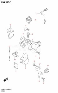 DF40A From 04003F-040001 (E01 E11)  2020 drawing SENSOR (DF40AST,DF60A,DF60ATH,DF50AVT,DF50AVTH,DF60AVT,DF40ASVT,DF60AVTH)