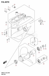 DF60A From 06003F-240001 (E11 E40)  2022 drawing GEAR CASE (DF60A:E40)