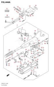 06002F-110001 (2011) 60hp E01 E40-Gen. Export 1 - Costa Rica (DF60AQH  DF60AT  DF60ATH  DF60AWQH  DF60AWT  DF60AWTH) DF60A drawing TILLER HANDLE (DF40AQH,DF50ATH,DF60ATH,DF60AWTH,DF60AQH,DF60AWQH)