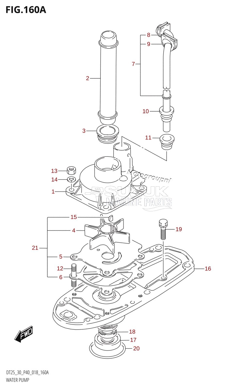 WATER PUMP (S-TRANSOM)