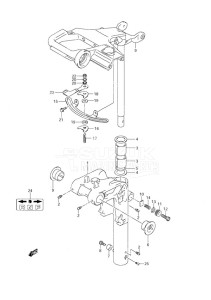 DF 9.9 drawing Swivel Bracket Non-Remote Control