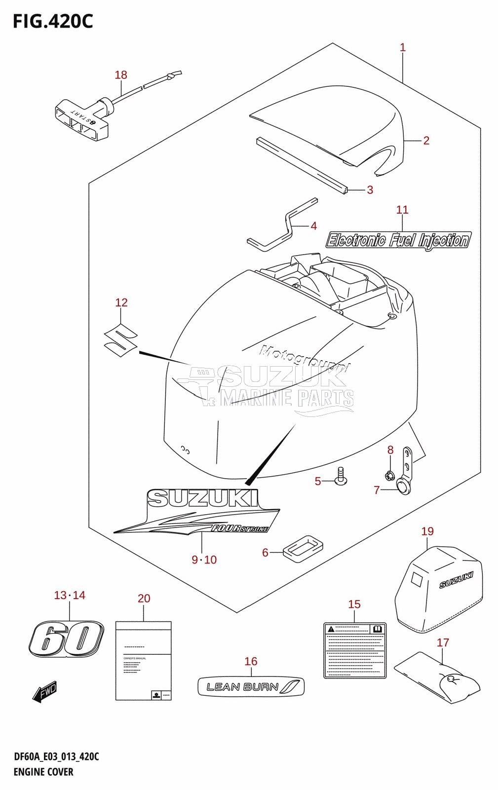 ENGINE COVER (DF60A:E03)