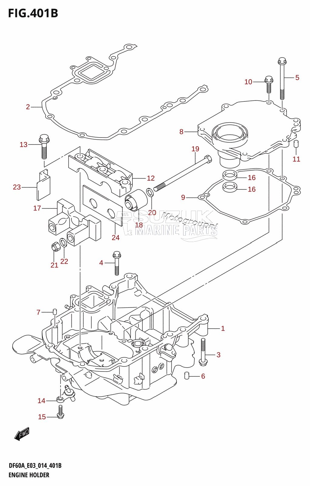 ENGINE HOLDER (DF50A)