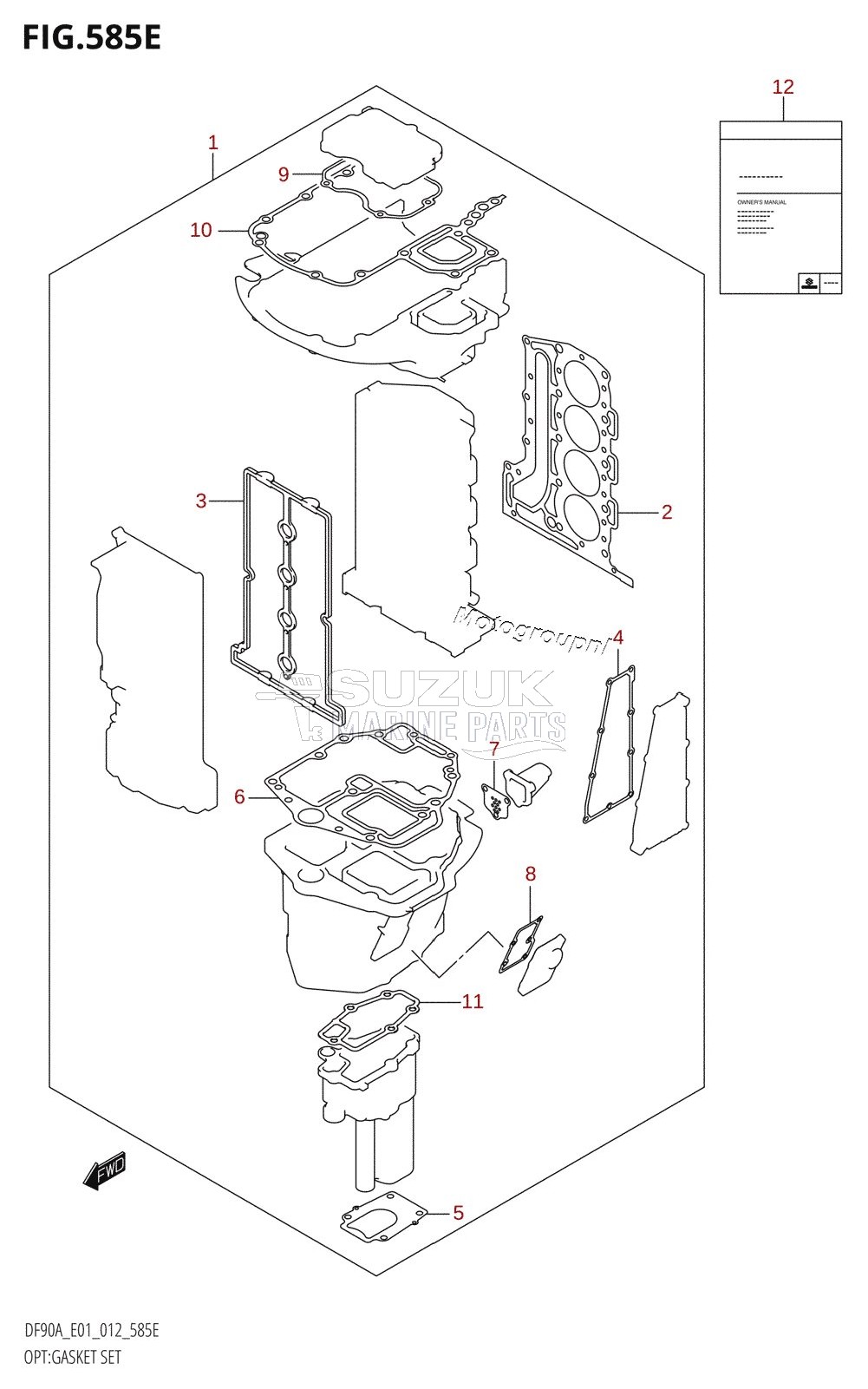 OPT:GASKET SET (DF80A:E01)