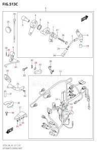 02504F-710001 (2017) 25hp P01-Gen. Export 1 (DF25A  DF25AR  DF25AT  DF25ATH) DF25A drawing OPT:REMOTE CONTROL PARTS (DF30A:P40)