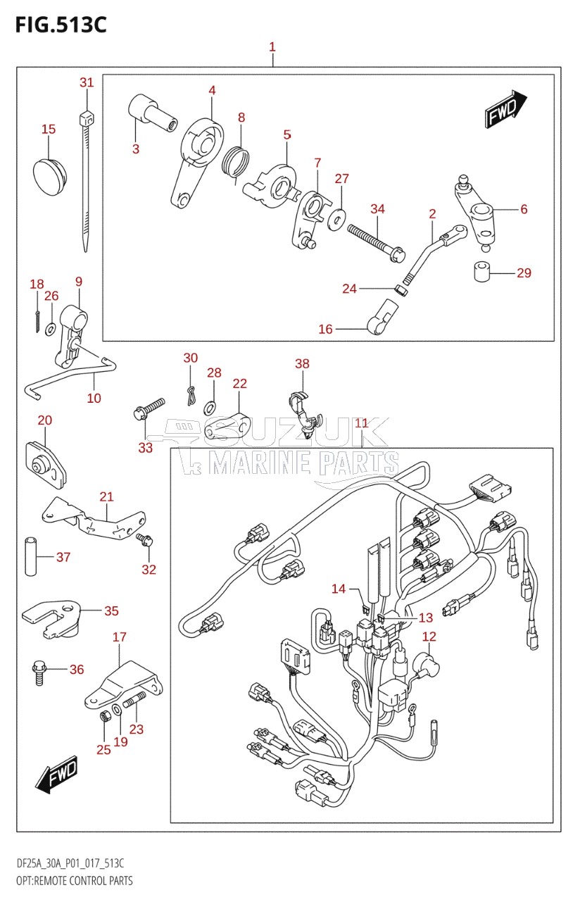 OPT:REMOTE CONTROL PARTS (DF30A:P40)