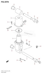 DF100 From 10002F-110001 (E03)  2011 drawing TRIM CYLINDER