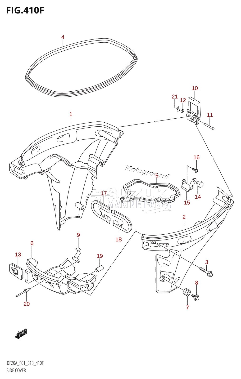 SIDE COVER (DF20A:P40)