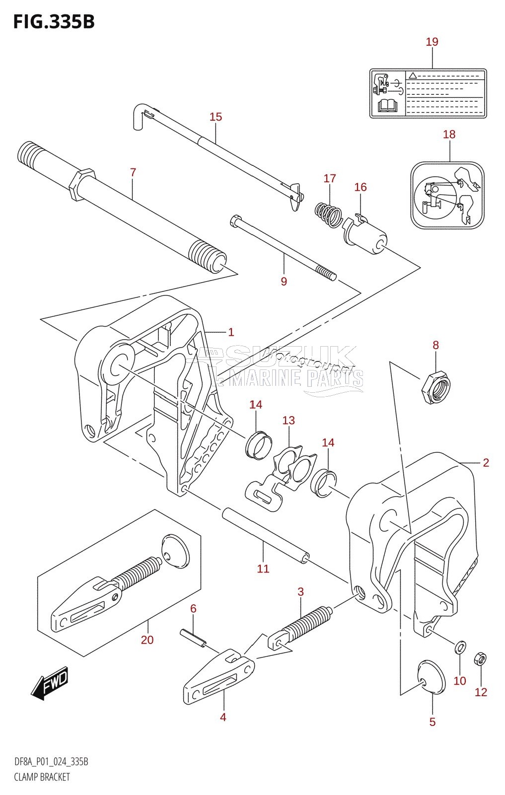 CLAMP BRACKET (DF8AR)