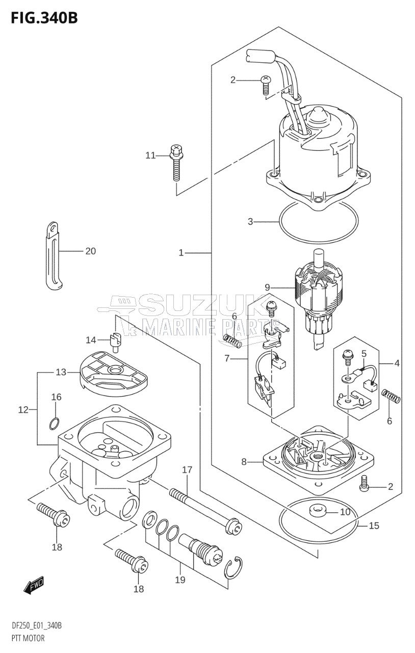 PTT MOTOR (L-TRANSOM)