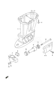 Outboard DF 40A drawing Drive Shaft Housing