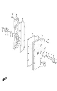 DF 225 drawing Exhaust Cover