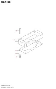 DF90A From 09003F-140001 (E11 E40)  2021 drawing OPT:REMOTE CONTROL SPACER (DF100B)