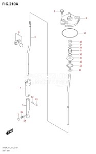 06002F-910001 (2019) 60hp E01-Gen. Export 1 (DF60AQH  DF60AT  DF60ATH) DF60A drawing SHIFT ROD (DF50AVT,DF50AVTH)