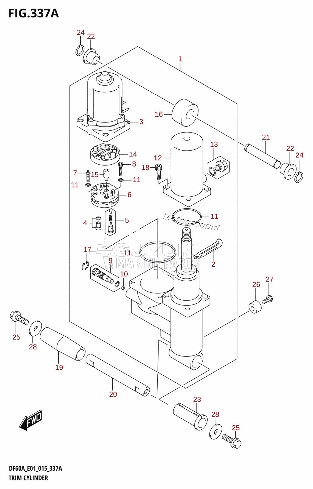 TRIM CYLINDER (DF40A:E01)