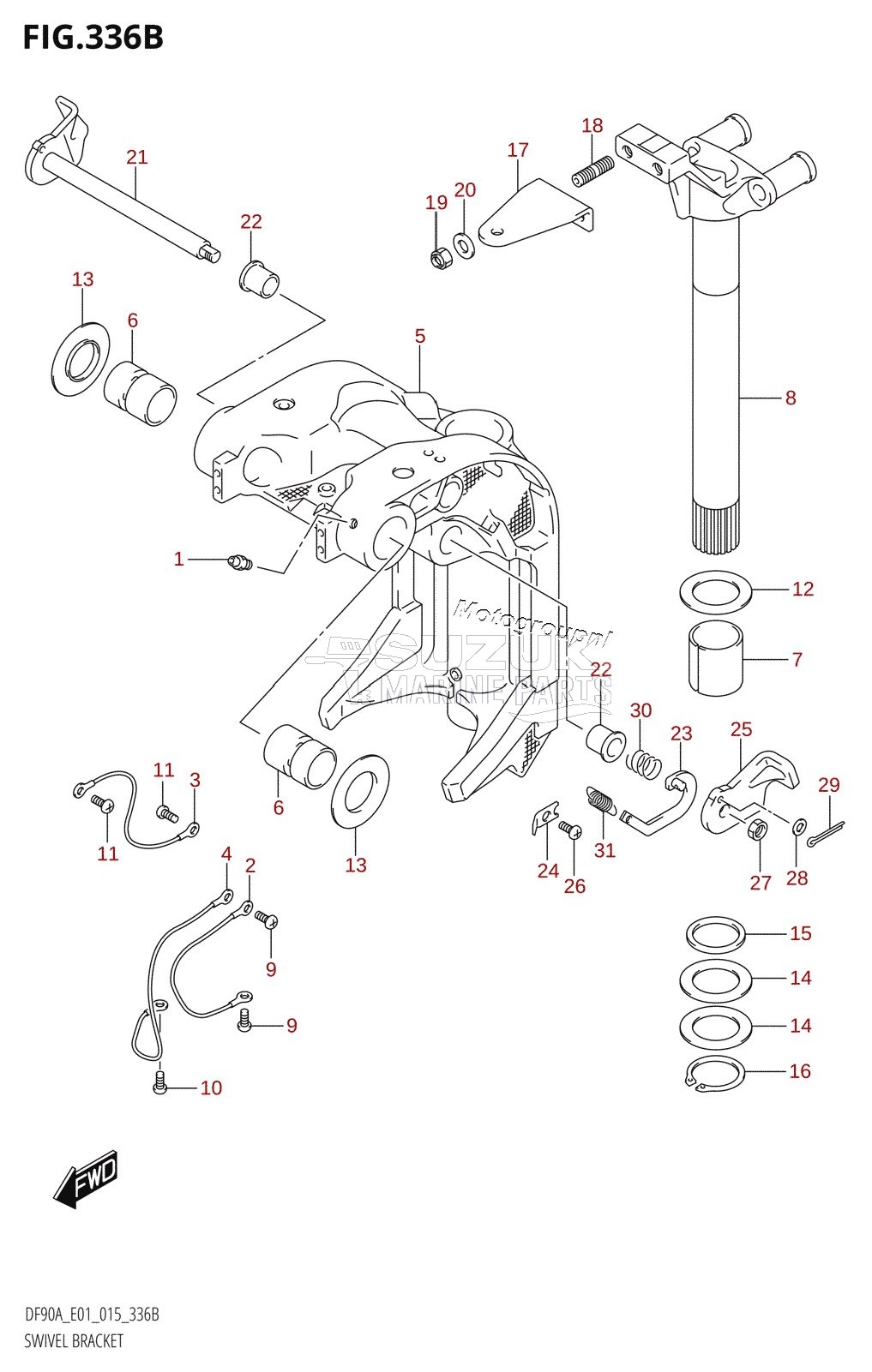 SWIVEL BRACKET (DF70A:E40)