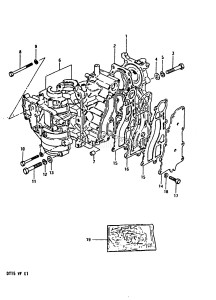 DT15 From 01501-508231 ()  1985 drawing CYLINDER